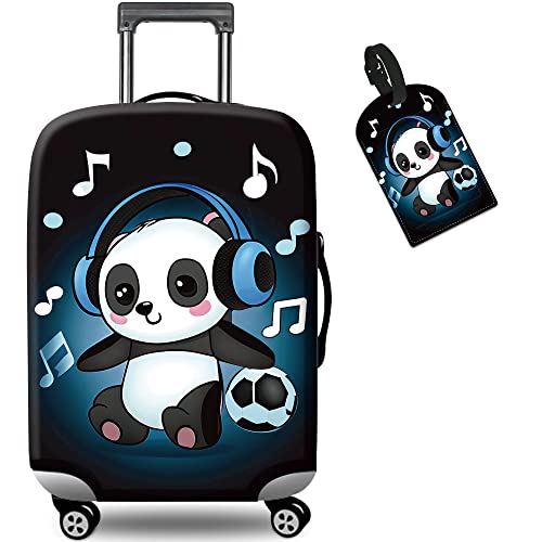 RYUITHDJP Suitcase Cover 18-22 Inches, Luggage Cover for Suitcase Premium Zipper Close Protect and Personalize Your Luggage - Cute Panda