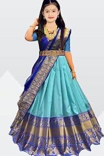 Tapovan fashion New latest Girl's Tissue checks Semi Stiched Lehenga choli for girls Price In India