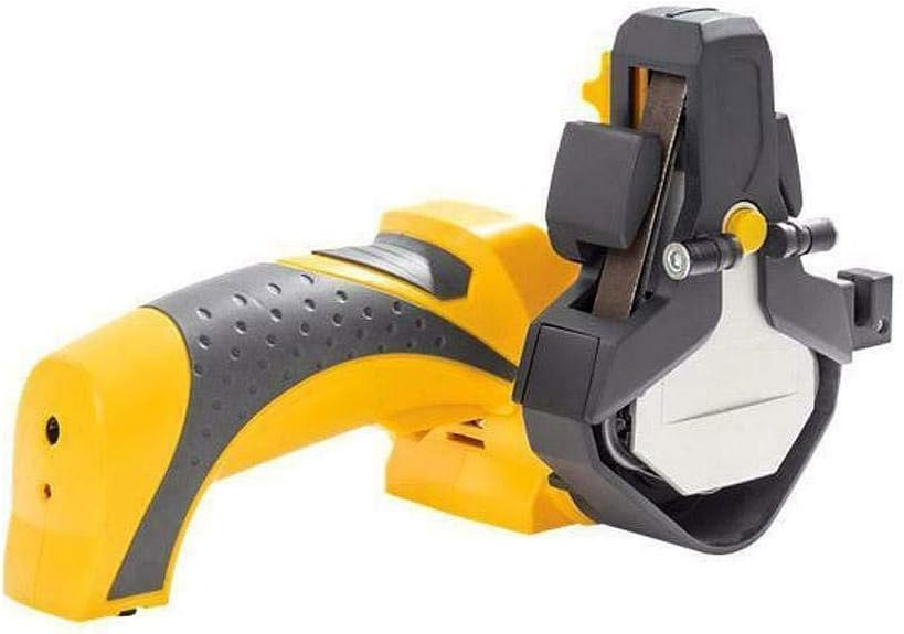 Smith's 50902 Cordless Knife & Tool Sharpener, 3 Abrasive Belts Lithium Ion Batteries (Incl), Yellow/Black