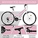 Ecarpat Womens' 26 Inch Mountain Bike, 21 Speed Gifts Bicycles for Womens, Female Bicycles V-Brake Outdoor Cycling Snow Commuting City Bike to School Work