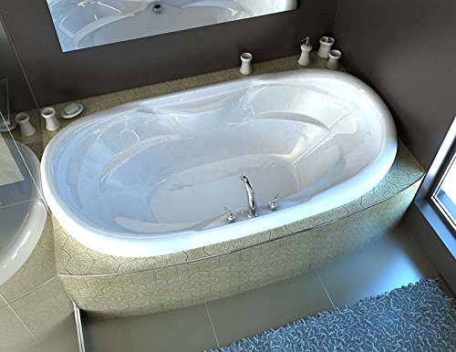 Venzi Aline Waterfall 41 X 70 Oval Soaking Bathtub With Center Drain By Atlantis #TOP26