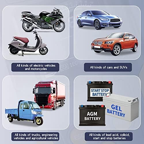 Mmjklkm 12V/24V Car Battery Tester Digital Automotive Diagnostic Battery Tester Analyzer Vehicle Cranking Charging Scanner Tool