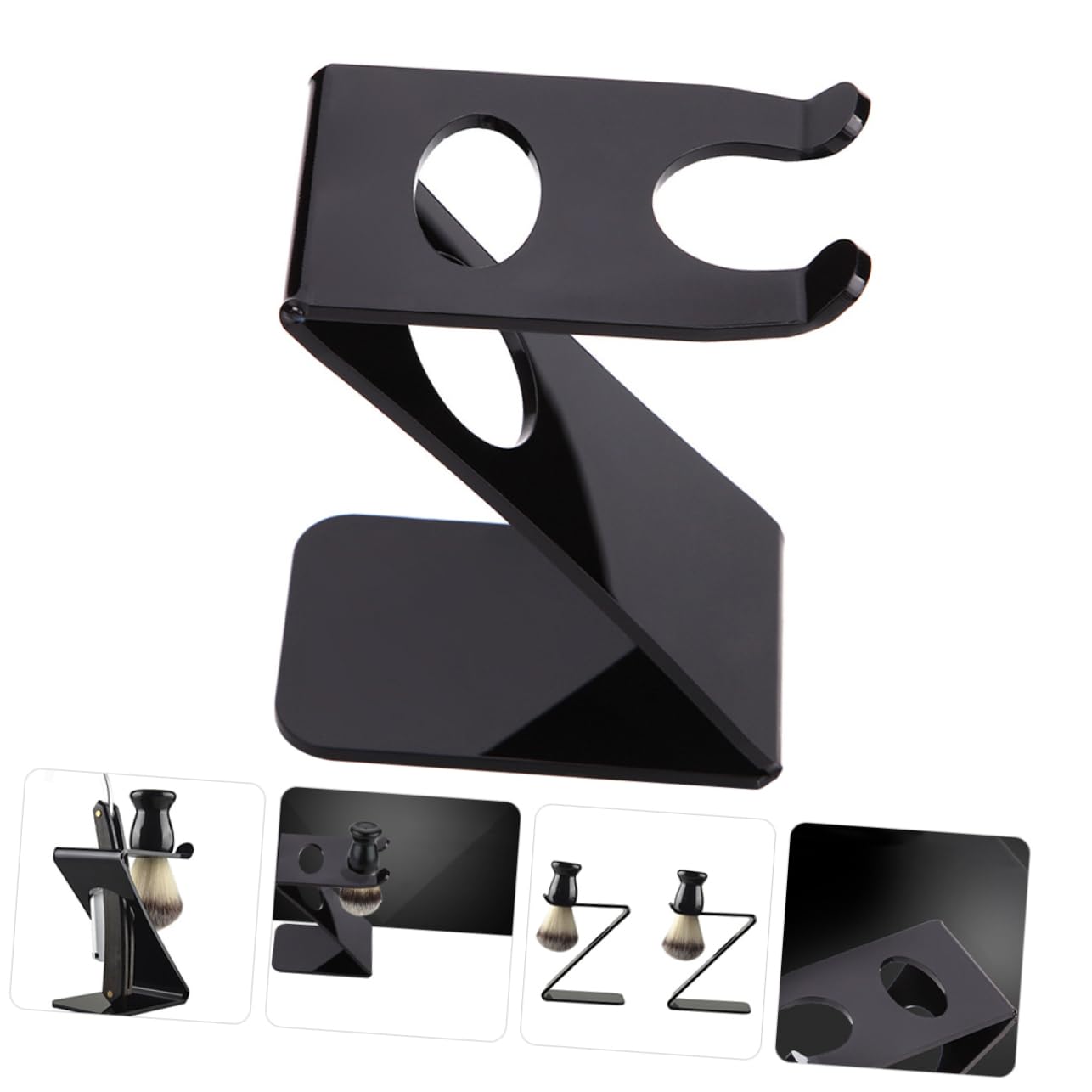 PACKOVE 5 Pezzi Rasoio e Organizer Bagno Design e Stabile per Casa e Salone Mantiene Asciutto