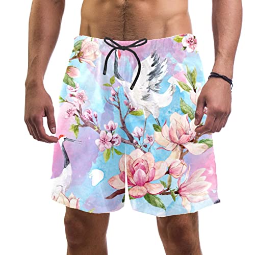 Short de plage à séchage rapide floral léger ethnique pour homme