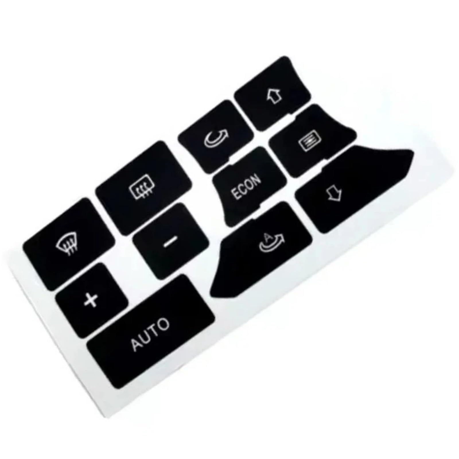Car Button Sticker Compatible with A3 for 8P 2003-2012 1Pc Black Car Dashboard Climate Control Switch Button Repair Sticker Auto Interior Decals