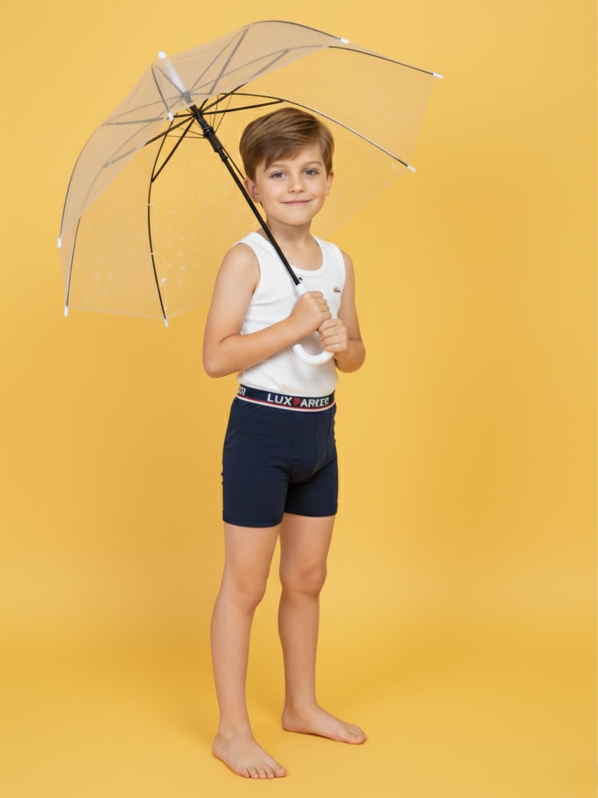 Lux Parker 100% Cotton Trunk Outer Elastic Underwear for Boy's_Parker_Kids_FINE_Trunk_OE_AST_73_5PC 4