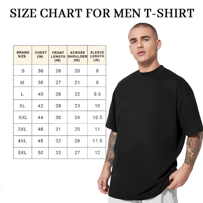 Image of CHKOKKO Oversized Tshirt for man Solid Classic Round Neck Loose Fit Half Sleeve Soft and Comfortable Casual Stylish wear for Summer