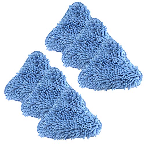 Hildbrandt Clean Co. 6 Steam Pocket Mop Pads Compatible Coral Replacement Pad for Steamboy X5 H2O H20 S302 S001 SKG 1500W Steam Mop