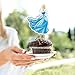 Cnderela Cupcake Topper – Princess Theme Birthday Party Decoration Supplies for Girls – Glitter Fairy Tale Cupcake Decoration – Magical Princess Cupcake Topper for Birthday and Celebration