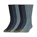 Gold Toe Men's Harrington Crew 6 Pack, Denim, Sock Size: 10-13/Shoe Size:9-11