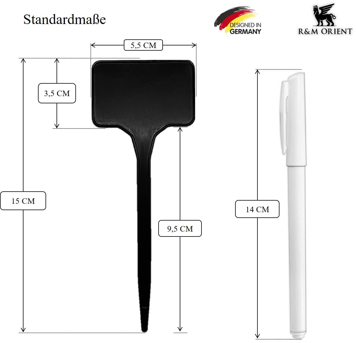Set di 100 etichette per piante resistenti alle inteperie, cartellini