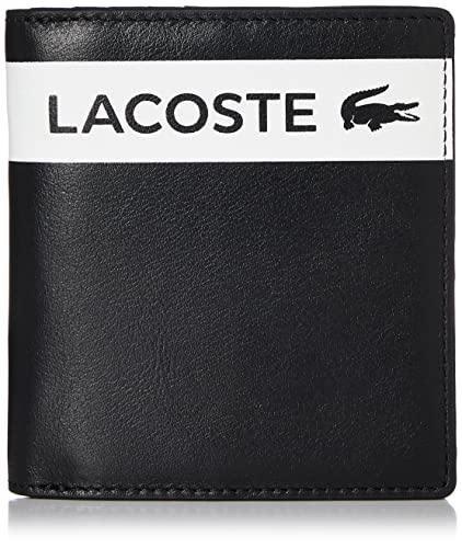 Lacoste Sticker Print Bi-Fold Wallet, Black #TOP10