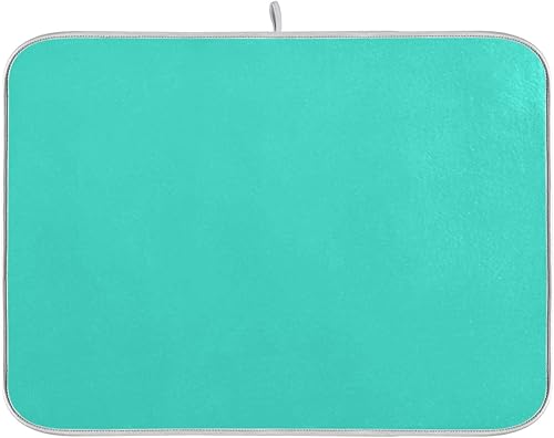 Miniatura 13 de Tapete de secado de platos grande verde salvia, extra grande para platos, accesorios de cocina, mostrador, almohadilla escurridor de platos
