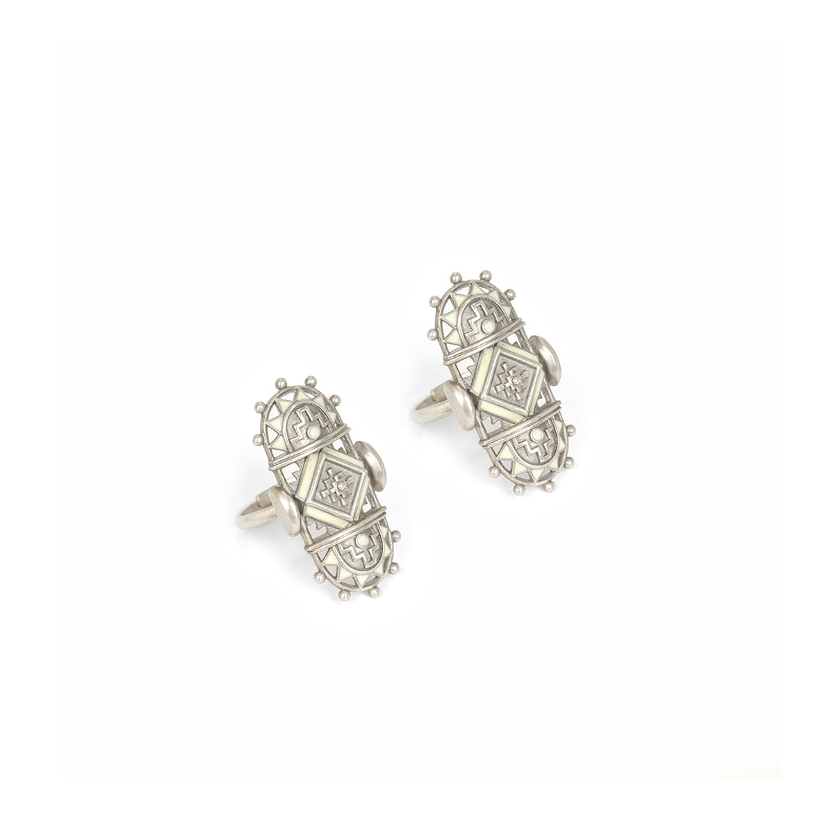 shaya by Caratlane Patola Style Toe Rings in Oxidised 925 Silver for women-picture-10