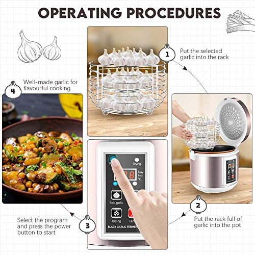 Vogvigo 5L Fermenteur D'ail Noir Entièrement Automatique Contrôle Intelligent Ail Maker Santé Alimentaire Maker Plusieurs Clou De Girofle Ail DIY Cooker - Image 5