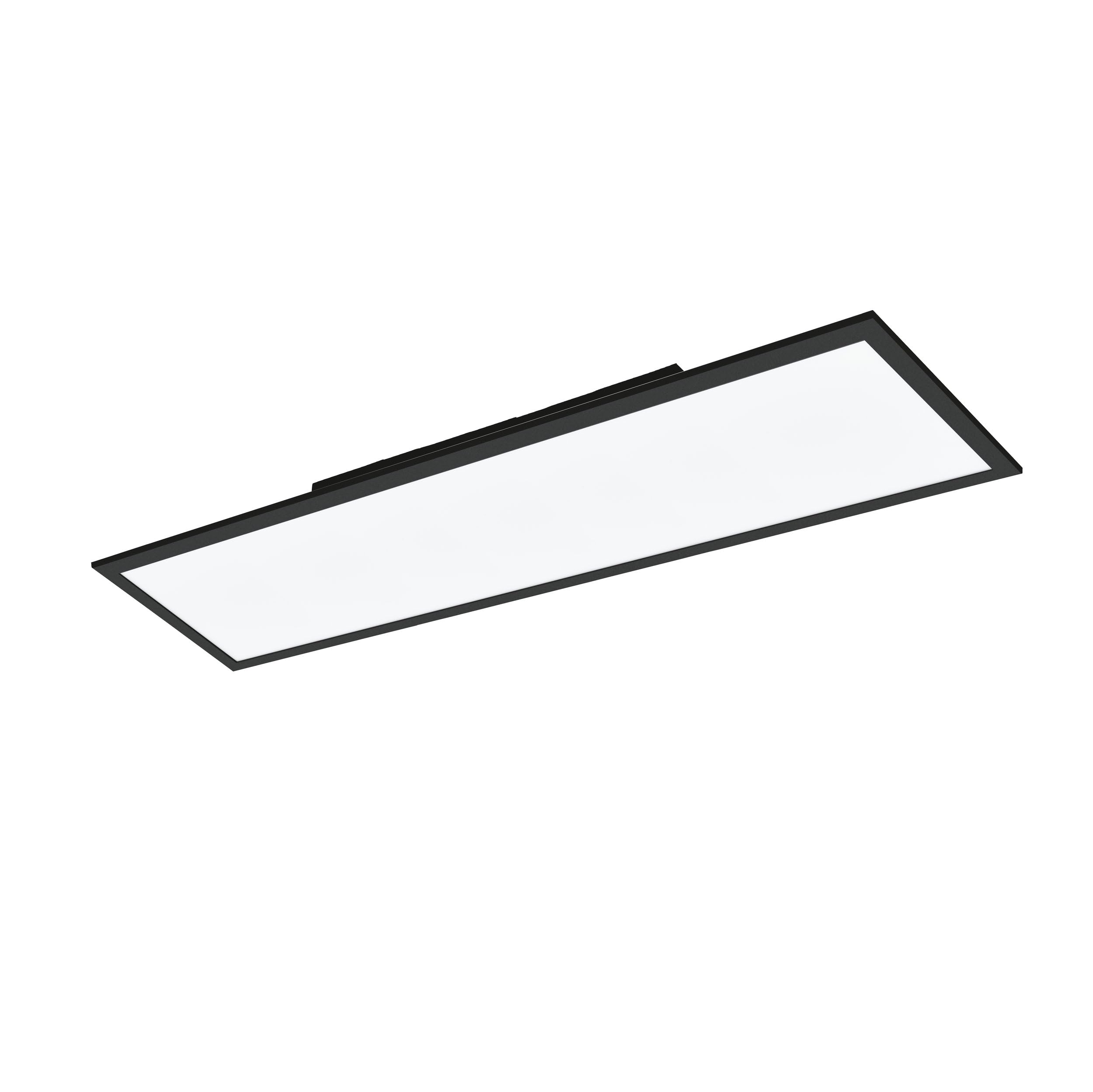 Eglo connect.z Smart Home Led pannello Salobrena-Z, L x L 120 x | 30 cm, ZigBee, app e controllo vocale, colore della luce regolabile, dimmerabile, lampada da soffitto in alluminio nero