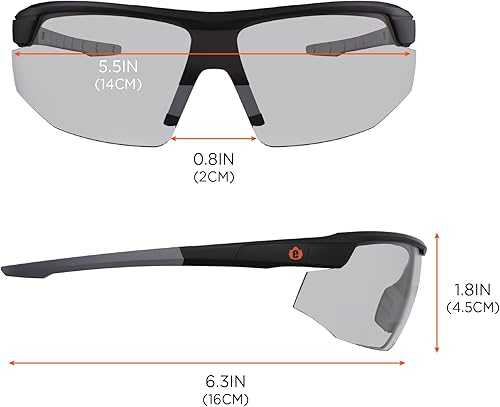 Miniatura 6 de Ergodyne - 59083 Skullerz SKOLL Gafas de seguridad antivaho marco negro mate lente antivaho para interiores y exteriores