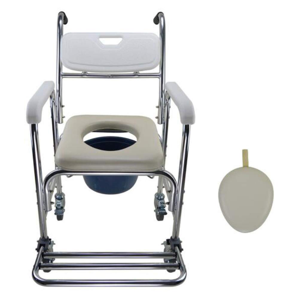 Buy 4 in 1 Commode Chair/with Wheeled Toilet Chair/Wheelchair Shower