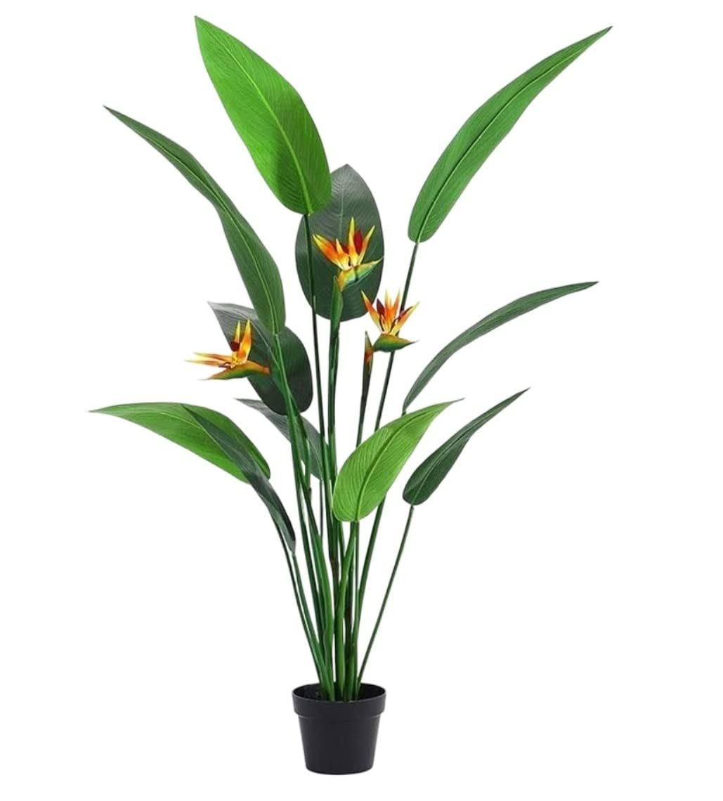 AYCDL Artificial Tree Plants Artificial Plant Decoration Heaven Bird Artificial Tree Green Leaf Auspicious Bird Fake Trees For Indoor Decoration Decoration Artificial,