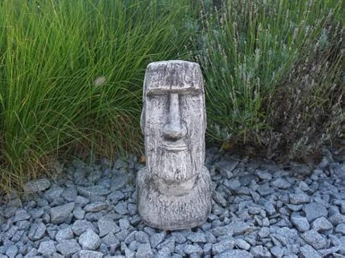 Generic MOAI022 Massive Moai Head Statue Concrete Moai Figurine Easter Island Sculpture Solid Rock Garden Decoration thumb #3