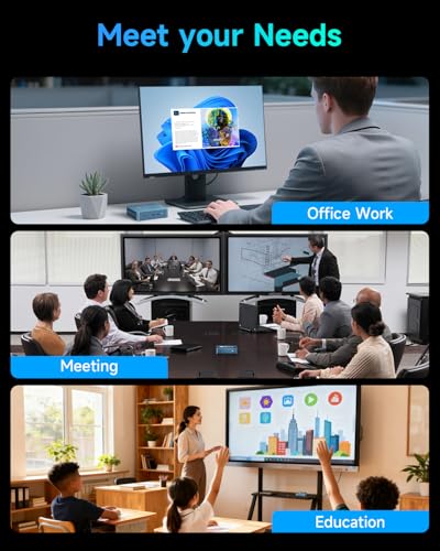 Image of Bmax B2 Power Mini PC, Intel 5205U, 8GB DDR4 RAM, 256GB NVMe SSD, Mini Desktop Computer Supports 4TB Storage & 64GB RAM, HDMI 1.4&DP 1.2, 4K Dual Display, 2.4G /5G WiFi, BT 5.0 for Home Office