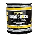 Zareba Heavy-Duty Sure Shock Polytape - 500 Foot x 1 inch - HDT500W1-Z - Heavy-Duty Polyatpe for Electric Fence