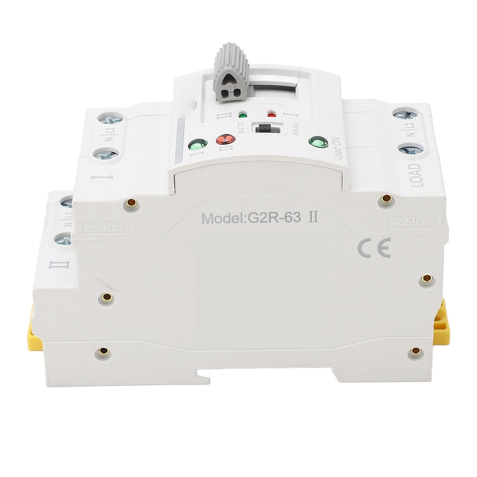 Garosa Interruttore di Trasferimento di Alimentazione 2p, Commutatore Elettrico a Commutazione Rapida Switching Switch, Adatto per il CA con Frequenza di 50/60Hz, Design Durevole, Adatto per