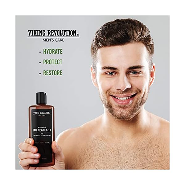 Viking Revolution - Natural Moisturizer Cream for Skincare, Anti Wrinkle & Anti Aging Facial Cream/Lotion, Mens Face Care