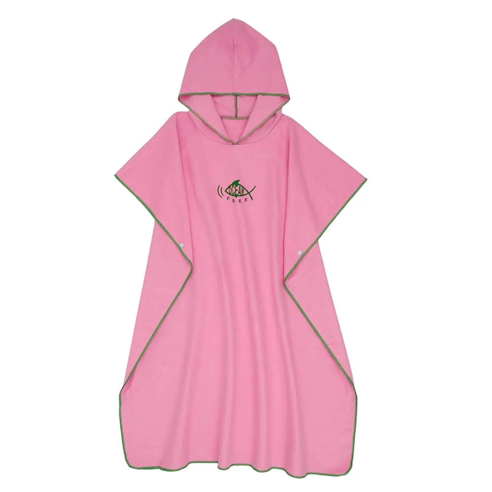 Albornoz de Playa Poncho de Surf, Toalla cambiante, Capucha, Manta Playa Microfibra, baño, Traje Neopreno for natación for Adultos(Pink)
