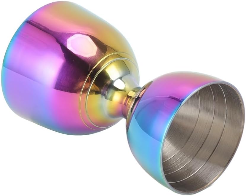 Cocktail Jigger 30/60ml - Stainless Steel Wide Opening Double-Sided Cup Cocktail Liquor Measure Jigger for Bartending & Home Mixology