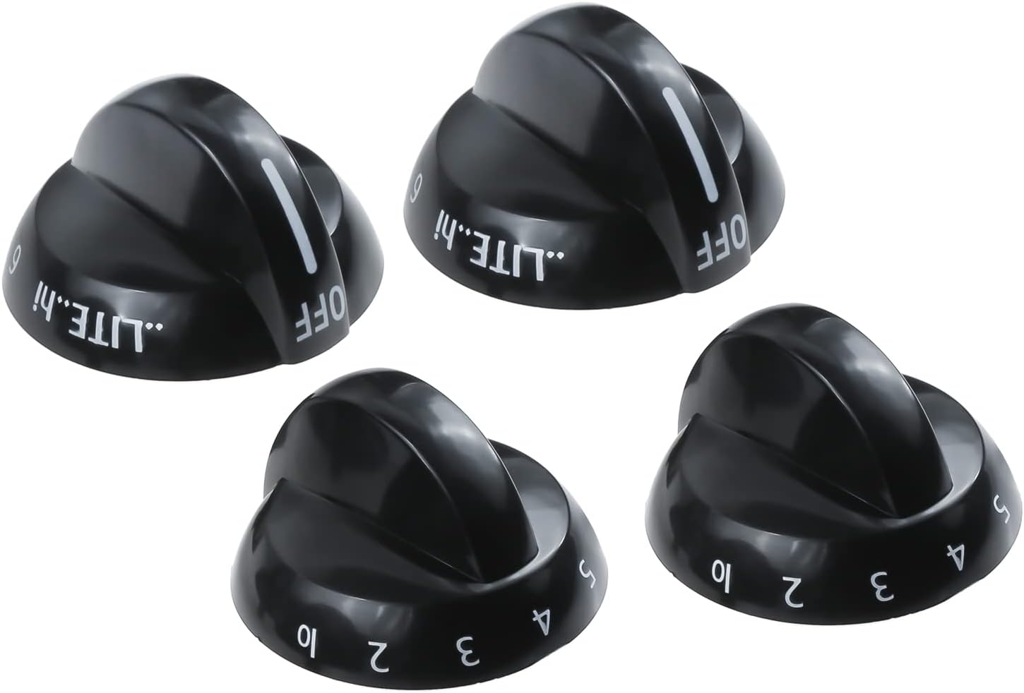 4 Pack 316220009 Range Top Burner Knobs, Gas Stove Knobs Replacement for Crosley, Frigidaire, Tappan, Replace PS199153, AP4322122, 1379610 AH1991531, EA1991531