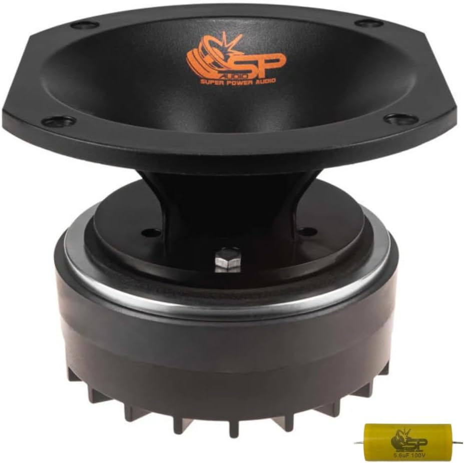 SP AUDIO SP DRIVER 49 KIT 1 x 15.5 x 13.5 cm 100 watt rms 200 watt max, 8 ohm, 105 db spl, 1.75 inch coil, 1 piece + free capacitor