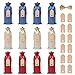 Produktbild XiYee Jute Wein Taschen, 12 Stück Weinbeutel mit Kordelzug, 35 * 15cm Wein Taschen Packung Geschenktüten Flaschentüten mit Kordelzug für Kordelzug Champagner Verkostung Party Hochzeit Weihnachten
