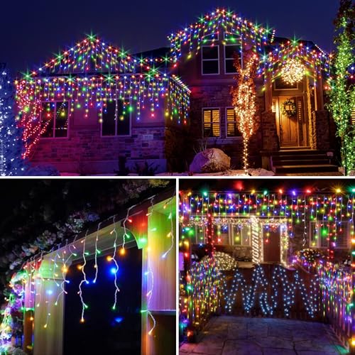 JEAYYDSI 164FT Christmas Lights Outdoor Decorations 1512LED Fairy String Light 12 Lighting Modes with Timer Memory Waterproof Christmas Light for Yard Roof Party Holiday Wedding Garden Decor by JEAYYDSI - Image 6