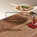 American Metalcraft BUS312 Universal Pizza Stand, 12" Sq. x 7" H, Black