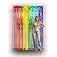 Boland 44763 - Folienvorhang Regenbogen 200 x 100 cm, Partydeko für Festival, Karneval oder Geburtstag, Dekoration, Lametta Vorhang