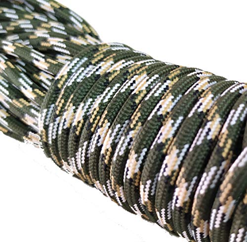 Image of 50ft 550 Cord Paracord Parachute Survival Cord (Mgreen Camo)