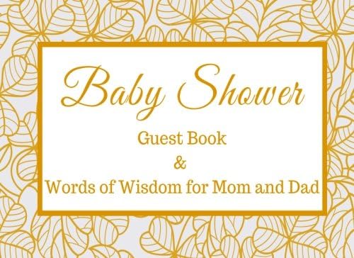 Baby Shower Guest Book & Words of Wisdom for Mom and Dad