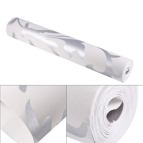 3D Vertical Wallpaper, Gold Silver Embossed, Nonwoven Material, 10m, for Living Room and Bedroom Luxury Home Decor - Image 2