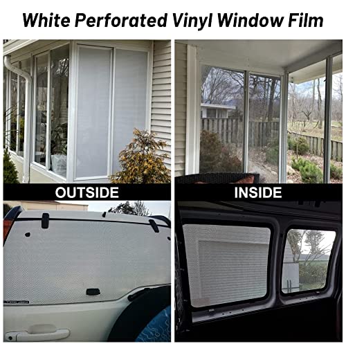 Vinilo Decorativo Para Ventana 30cm x 120cm Blanco miniatura 2