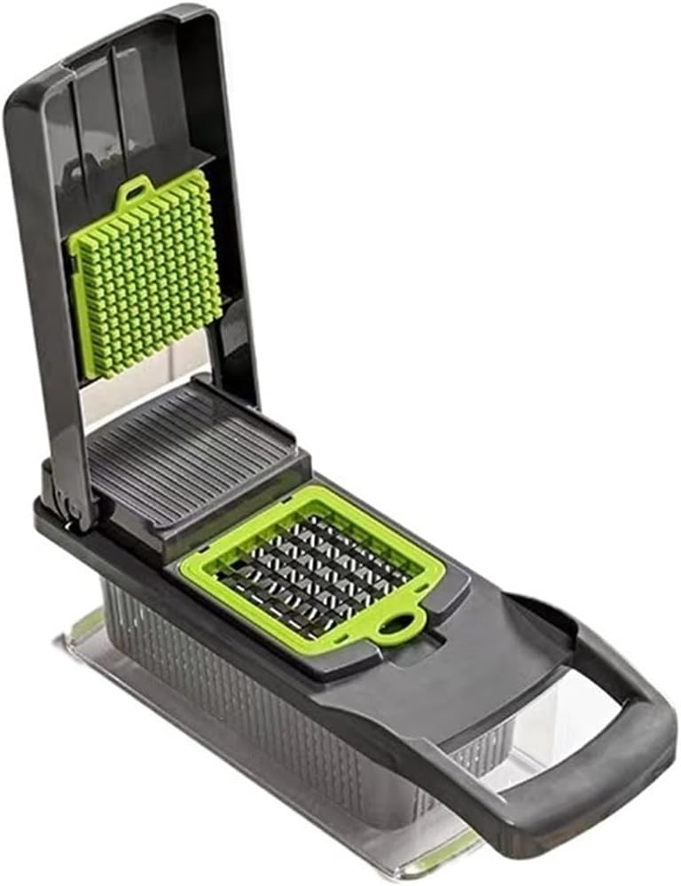 6-in-1 Vegetable Chopper - Versatile Kitchen Mandoline Slicer for Dicing, Julienne, and Grating