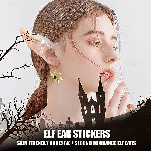 Elf Ear Patches Invisíveis Transparentes Halloween Elf Ear Lift Support Adesivos para Festa de Natal