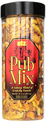 Utz Pub Mix - 20 Ounce Barrel - Savory Snack Mix, Blend of