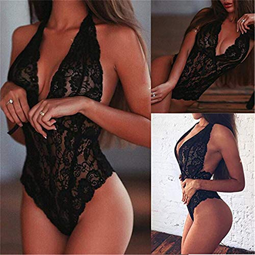 Cabeen Femme Lingerie Sexy Ouver éotique sous Vêtements de Nuit en Bretelle Erotique Nuisette sous Vetement – vue 5