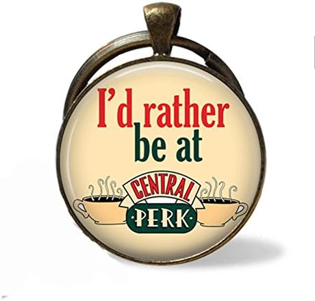 FRIENDS TV Show Central Perk Quote Pendant Necklace or Keychain