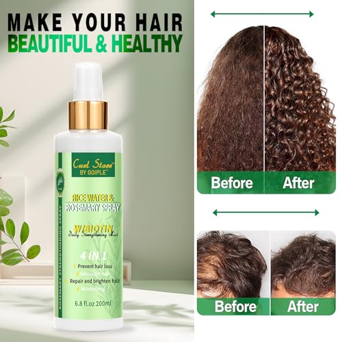 Spray de agua de arroz con romero para cabello 6.8 fl oz miniatura 5