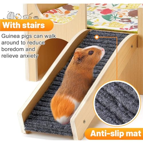 Niche d'escalier en bois hamster cabane gerbille accessoire cage - 7