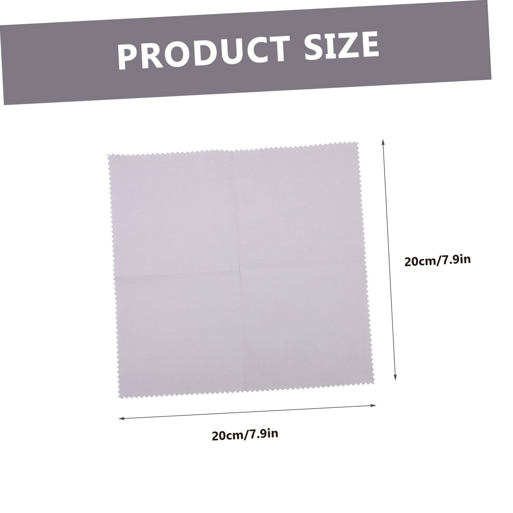 DECHOUS Piano Cleaning Cloth 3 Pcs Fiber Violin Cleaning Soft Silk for Clarinet Flute Easy to Fold Reusable Portable Light Grey