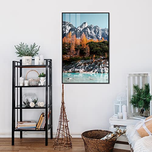 Homso 20X30 Black Aluminum Picture Frame, Thin Metal Poster Frame With Crystal Acrylic For Wall Display #TOP2