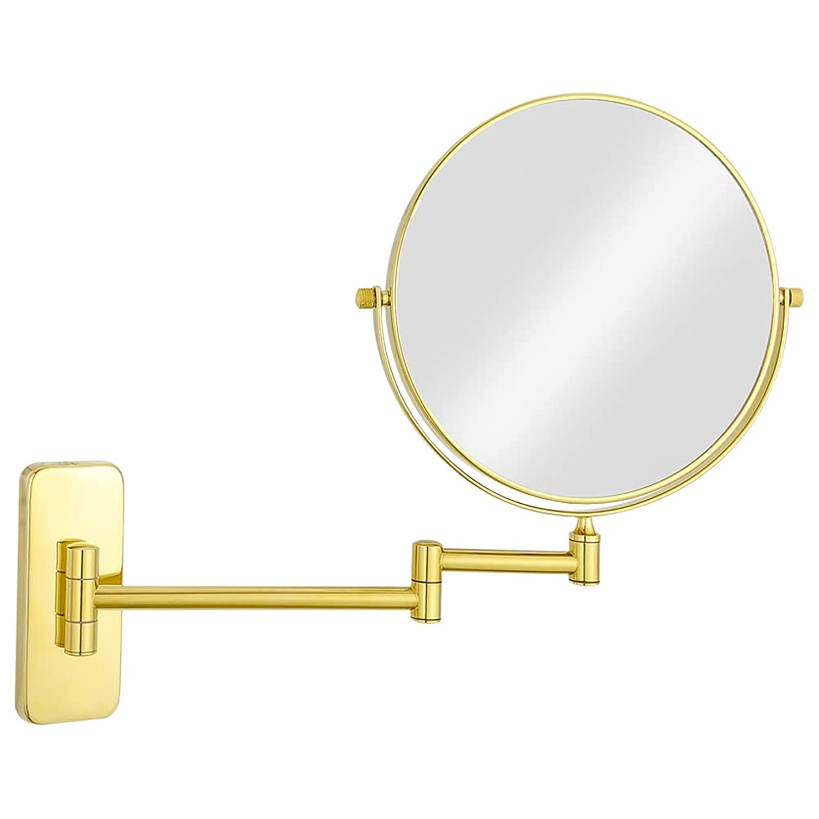 Miroir de maquillage mural 8 pouces 7X pliable pour salle de bains